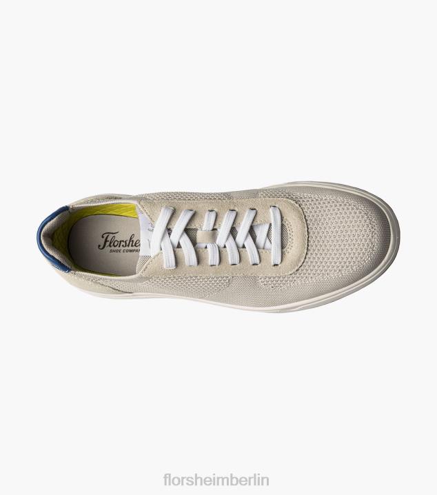 D28019 Eis Schuhwerk Männer Florsheim Heist 1 gestrickter 6-Loch-Sneaker mit Spitze bis zur Zehenpartie
