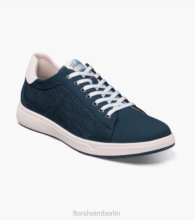 D28021 Marine Schuhwerk Männer Florsheim Heist 1 gestrickter Sneaker mit Spitze bis zur Zehenpartie
