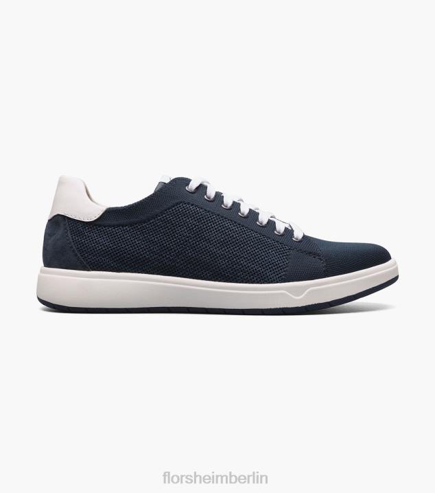 D28021 Marine Schuhwerk Männer Florsheim Heist 1 gestrickter Sneaker mit Spitze bis zur Zehenpartie
