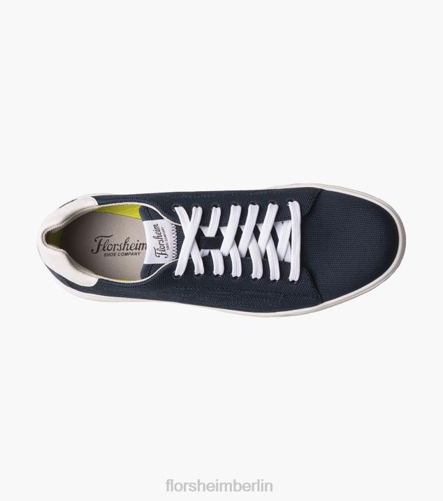 D28021 Marine Schuhwerk Männer Florsheim Heist 1 gestrickter Sneaker mit Spitze bis zur Zehenpartie