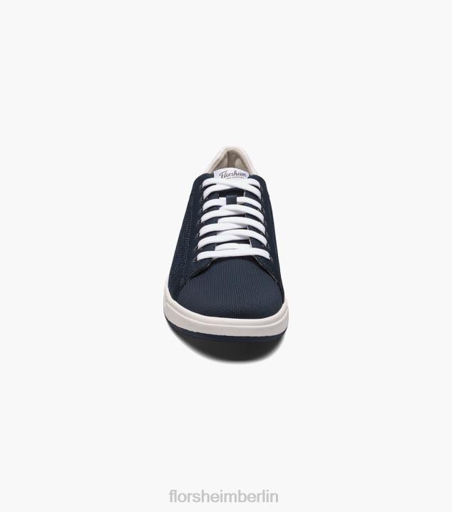 D28021 Marine Schuhwerk Männer Florsheim Heist 1 gestrickter Sneaker mit Spitze bis zur Zehenpartie