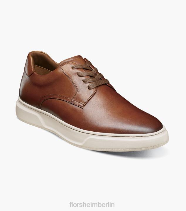 D280231 Cognac Schuhwerk Männer Florsheim Erstklassiger Schnürsneaker mit schlichter Zehenpartie
