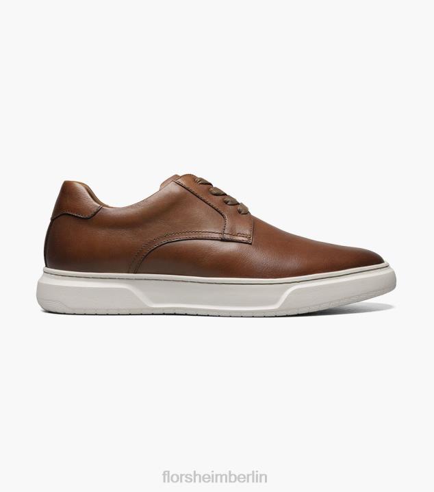 D280231 Cognac Schuhwerk Männer Florsheim Erstklassiger Schnürsneaker mit schlichter Zehenpartie