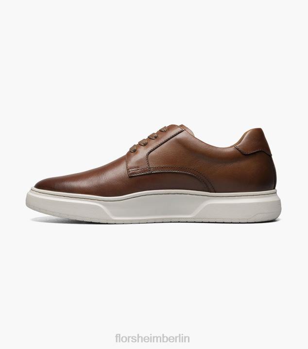 D280231 Cognac Schuhwerk Männer Florsheim Erstklassiger Schnürsneaker mit schlichter Zehenpartie