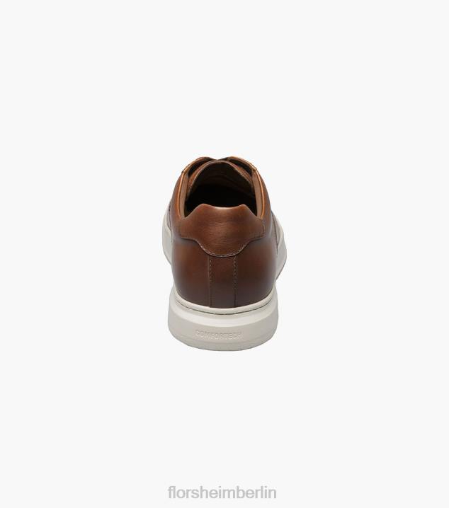 D280231 Cognac Schuhwerk Männer Florsheim Erstklassiger Schnürsneaker mit schlichter Zehenpartie