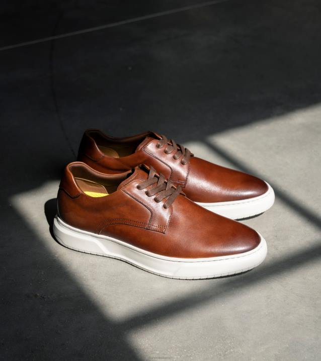 D280231 Cognac Schuhwerk Männer Florsheim Erstklassiger Schnürsneaker mit schlichter Zehenpartie