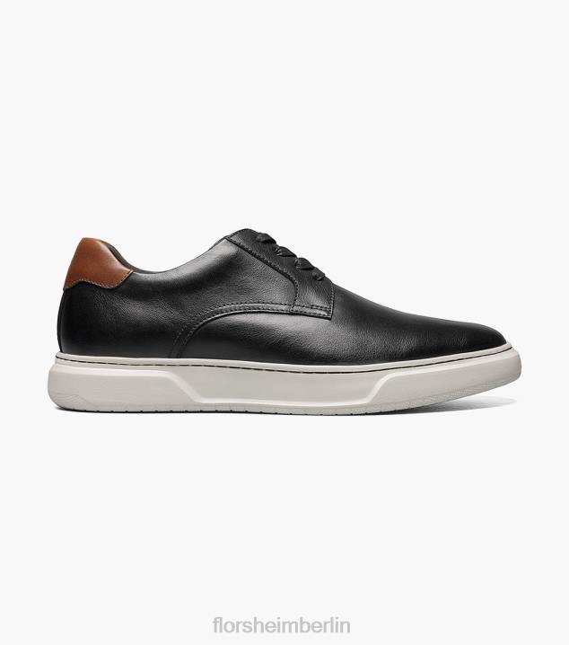 D280232 Schwarz Schuhwerk Männer Florsheim Erstklassiger Schnürsneaker mit schlichter Zehenpartie