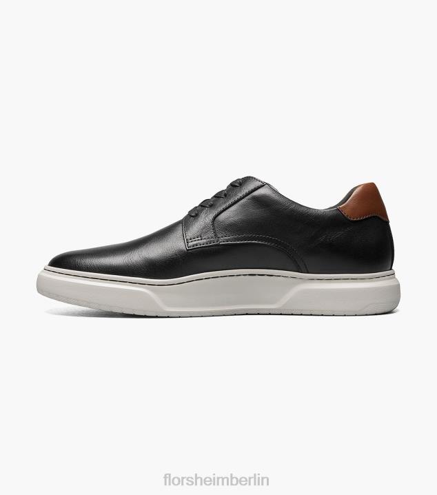 D280232 Schwarz Schuhwerk Männer Florsheim Erstklassiger Schnürsneaker mit schlichter Zehenpartie