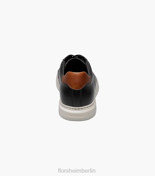 D280232 Schwarz Schuhwerk Männer Florsheim Erstklassiger Schnürsneaker mit schlichter Zehenpartie