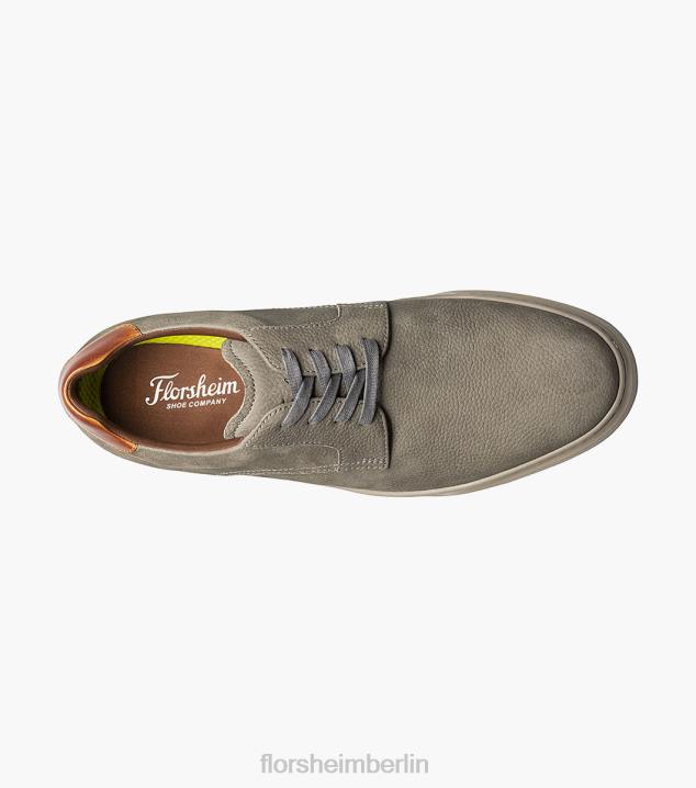 D280233 grau Schuhwerk Männer Florsheim Erstklassiger Schnürsneaker mit schlichter Zehenpartie