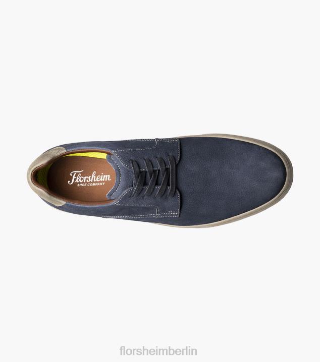 D280234 Marine Schuhwerk Männer Florsheim Erstklassiger Schnürsneaker mit schlichter Zehenpartie