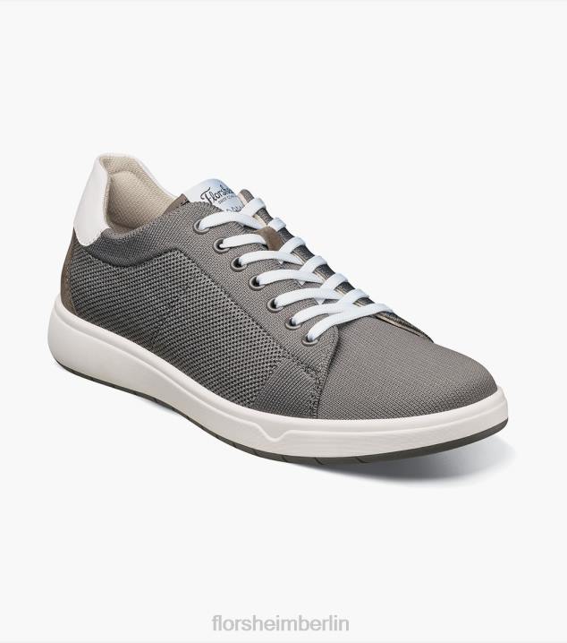 D28023 grau Schuhwerk Männer Florsheim Heist 1 gestrickter Sneaker mit Spitze bis zur Zehenpartie