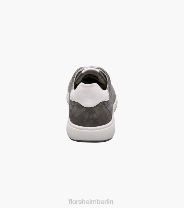 D28023 grau Schuhwerk Männer Florsheim Heist 1 gestrickter Sneaker mit Spitze bis zur Zehenpartie