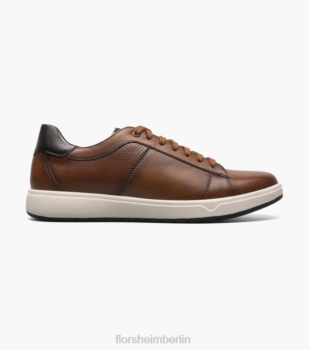 D28025 Cognac Schuhwerk Männer Florsheim Heist 2-Sneaker mit Schnürung bis zur Zehenpartie