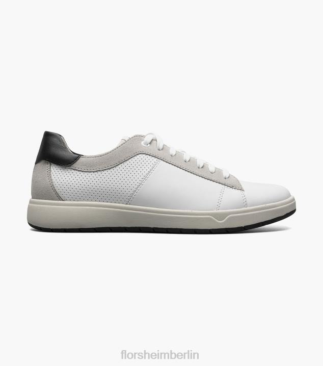 D28027 Schwarz-Weiss Schuhwerk Männer Florsheim Heist 2-Sneaker mit Schnürung bis zur Zehenpartie