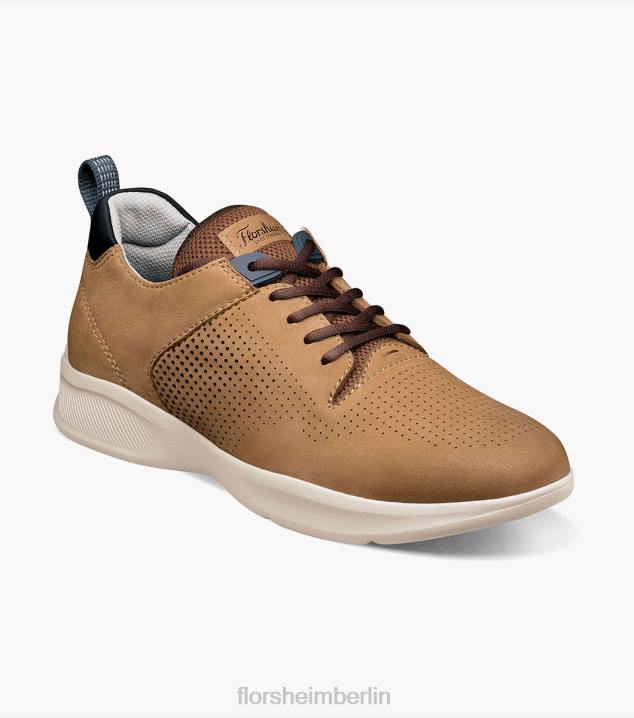 D280293 bräunen Schuhwerk Männer Florsheim Studio-Perf-Zehen-Schnürsneaker