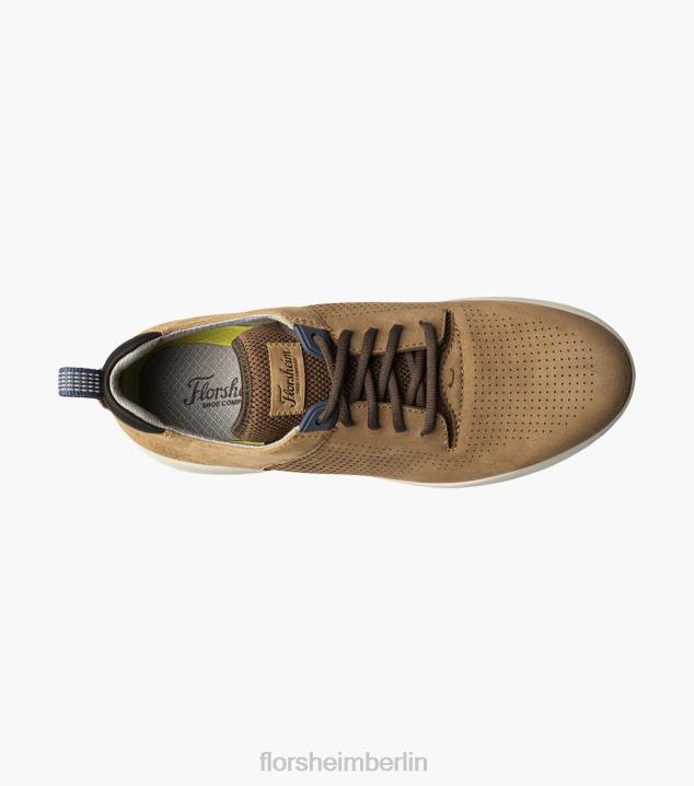 D280293 bräunen Schuhwerk Männer Florsheim Studio-Perf-Zehen-Schnürsneaker