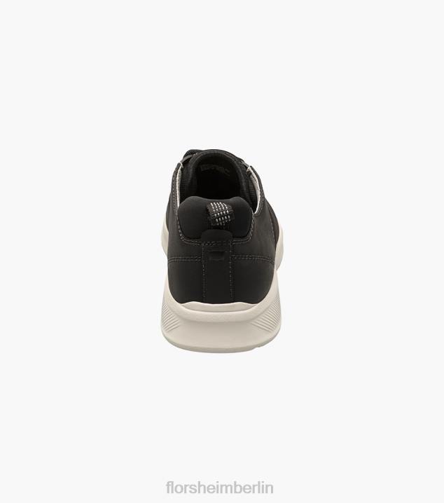 D280294 schwarzes Nubuk Schuhwerk Männer Florsheim Studio-Perf-Zehen-Schnürsneaker