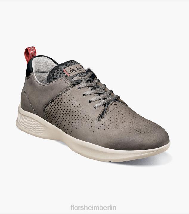 D280295 grau Schuhwerk Männer Florsheim Studio-Perf-Zehen-Schnürsneaker