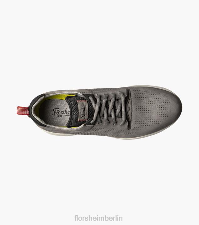 D280295 grau Schuhwerk Männer Florsheim Studio-Perf-Zehen-Schnürsneaker