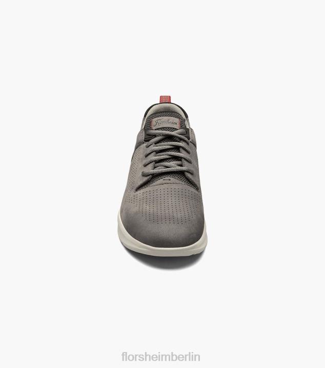 D280295 grau Schuhwerk Männer Florsheim Studio-Perf-Zehen-Schnürsneaker