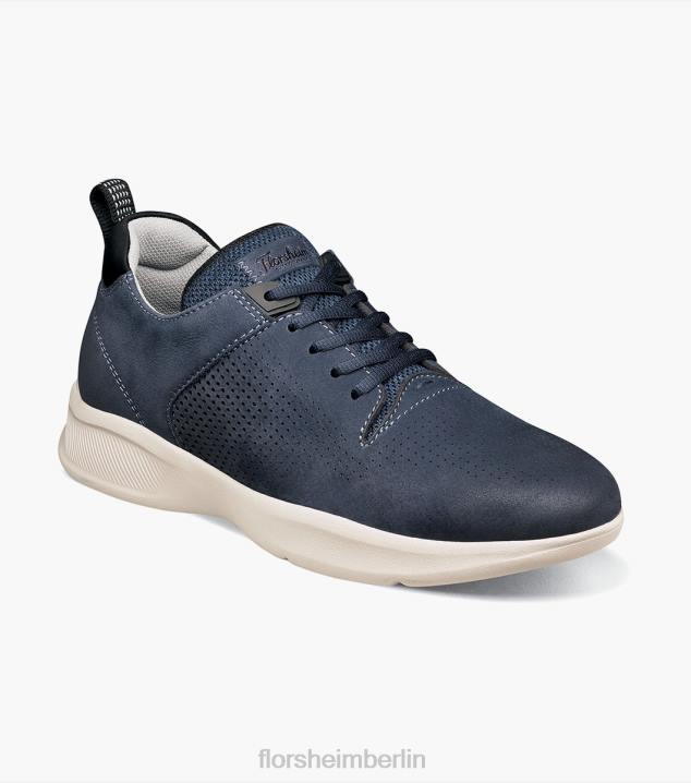 D280296 Marine Schuhwerk Männer Florsheim Studio-Perf-Zehen-Schnürsneaker