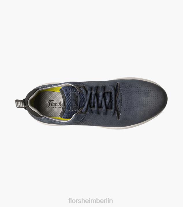 D280296 Marine Schuhwerk Männer Florsheim Studio-Perf-Zehen-Schnürsneaker
