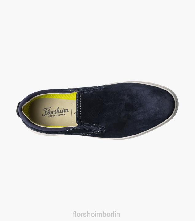 D280299 Marine Schuhwerk Männer Florsheim Erstklassiger Slip-on-Sneaker mit schlichter Zehenpartie