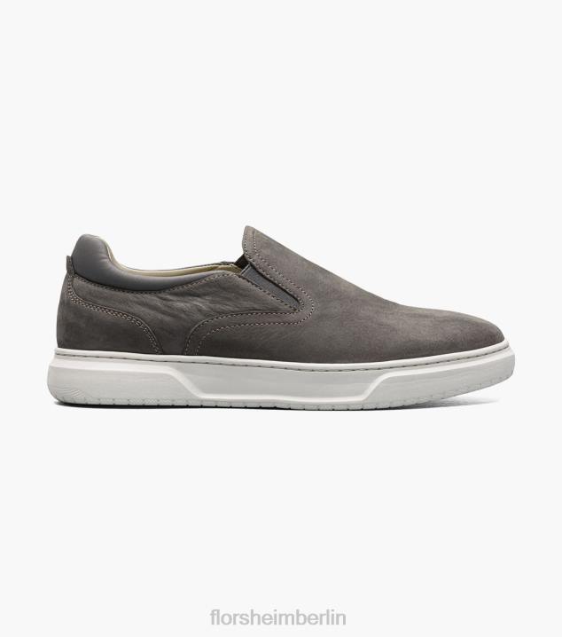D280300 grau Schuhwerk Männer Florsheim Erstklassiger Slip-on-Sneaker mit schlichter Zehenpartie