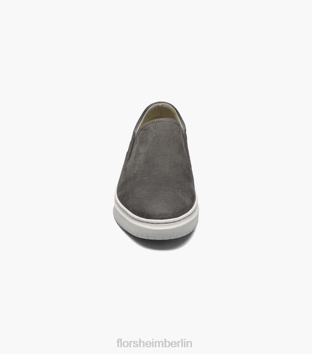 D280300 grau Schuhwerk Männer Florsheim Erstklassiger Slip-on-Sneaker mit schlichter Zehenpartie