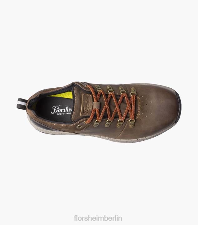 D280314 braunes Ch Schuhwerk Männer Florsheim Tread Lite 1 Schnürsneaker mit schlichter Zehenpartie