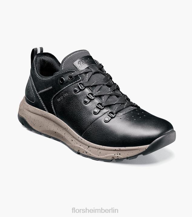 D280315 schwarz getrommelt Schuhwerk Männer Florsheim Tread Lite 1 Schnürsneaker mit schlichter Zehenpartie