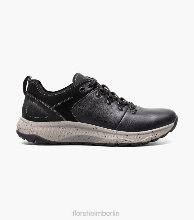 D280315 schwarz getrommelt Schuhwerk Männer Florsheim Tread Lite 1 Schnürsneaker mit schlichter Zehenpartie