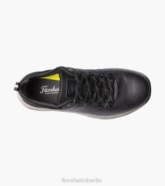 D280315 schwarz getrommelt Schuhwerk Männer Florsheim Tread Lite 1 Schnürsneaker mit schlichter Zehenpartie