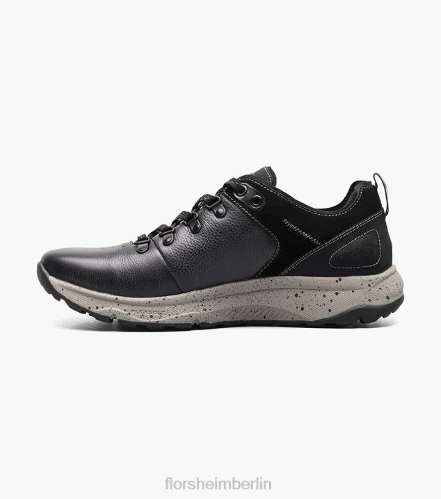 D280315 schwarz getrommelt Schuhwerk Männer Florsheim Tread Lite 1 Schnürsneaker mit schlichter Zehenpartie