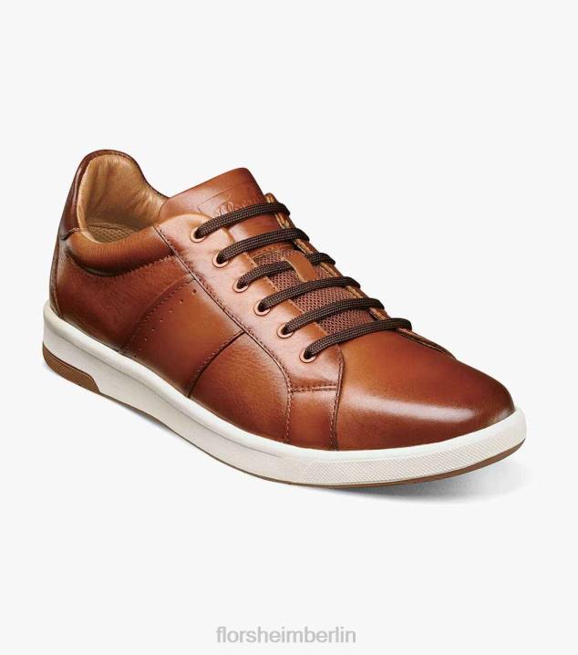 D280331 Cognac Schuhwerk Männer Florsheim Crossover-Sneaker mit Spitze bis zur Zehenpartie