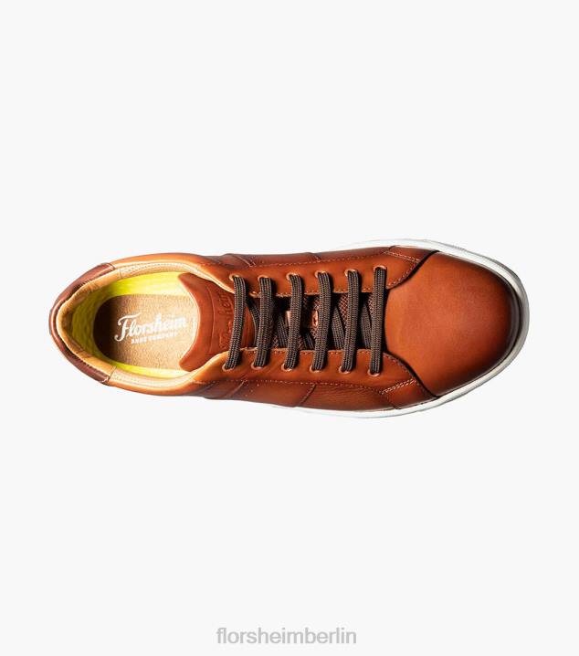 D280331 Cognac Schuhwerk Männer Florsheim Crossover-Sneaker mit Spitze bis zur Zehenpartie