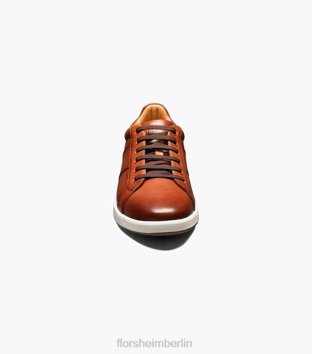 D280331 Cognac Schuhwerk Männer Florsheim Crossover-Sneaker mit Spitze bis zur Zehenpartie