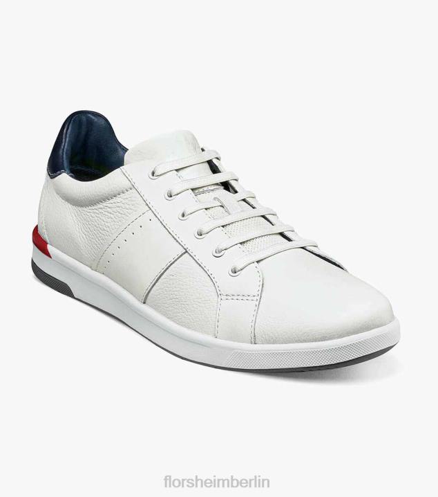D280333 Weiss Schuhwerk Männer Florsheim Crossover-Sneaker mit Spitze bis zur Zehenpartie