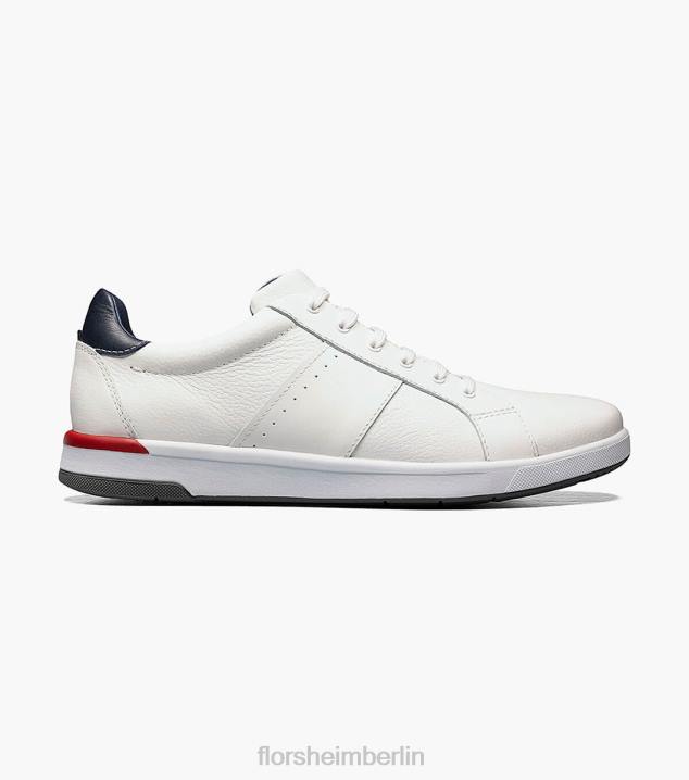 D280333 Weiss Schuhwerk Männer Florsheim Crossover-Sneaker mit Spitze bis zur Zehenpartie