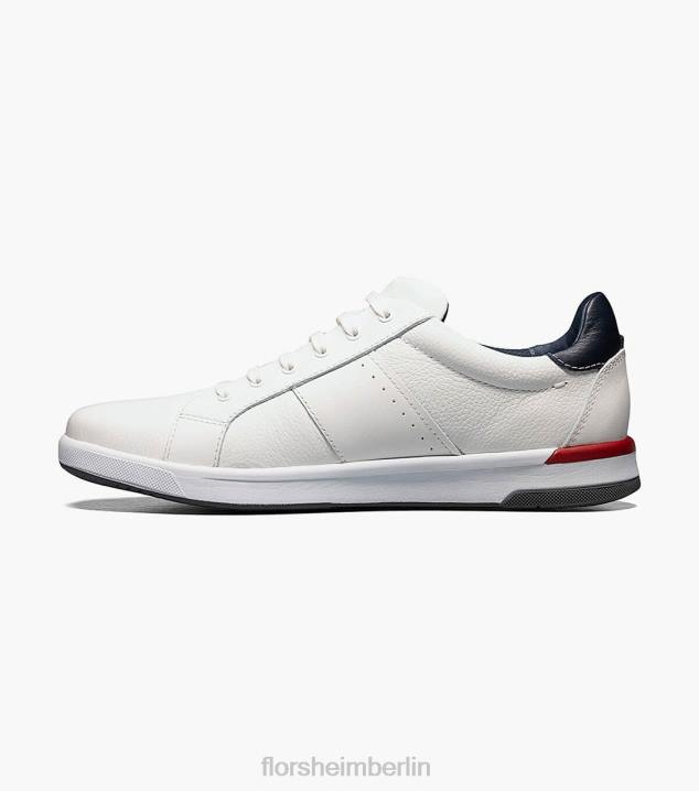 D280333 Weiss Schuhwerk Männer Florsheim Crossover-Sneaker mit Spitze bis zur Zehenpartie