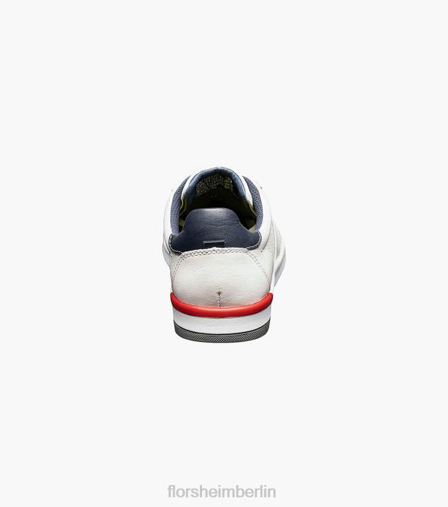 D280333 Weiss Schuhwerk Männer Florsheim Crossover-Sneaker mit Spitze bis zur Zehenpartie