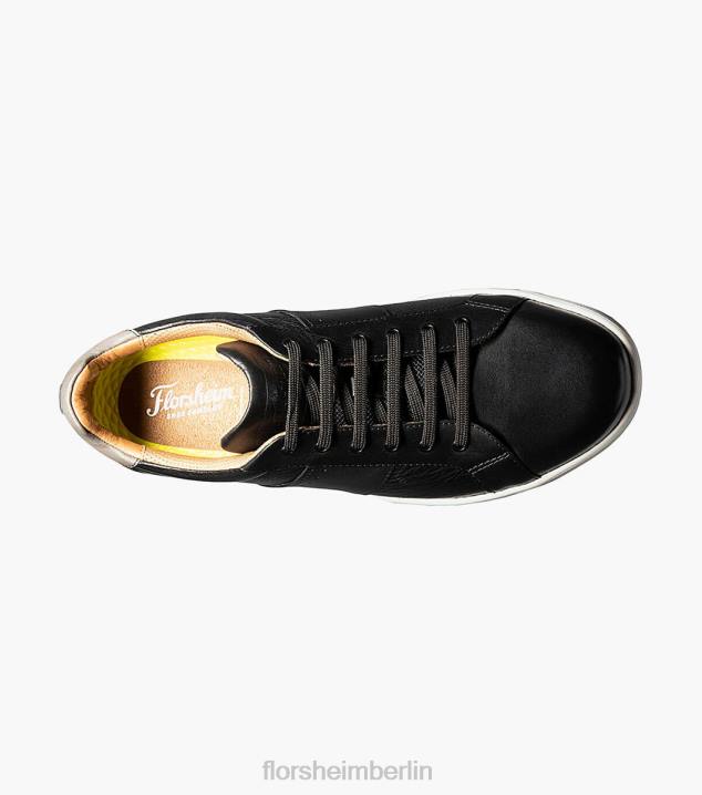 D280334 Schwarz Schuhwerk Männer Florsheim Crossover-Sneaker mit Spitze bis zur Zehenpartie