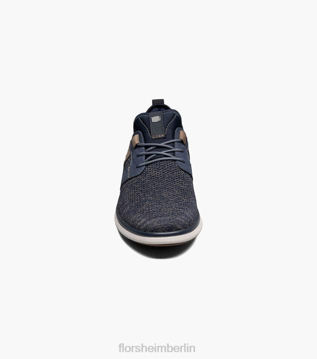 D280348 Marine Schuhwerk Männer Florsheim Venture-Strick-Sneaker zum Schnüren mit schlichter Zehenpartie