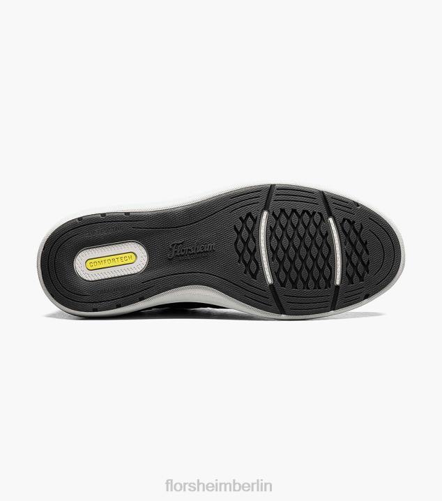D280349 grau Schuhwerk Männer Florsheim Venture-Strick-Sneaker zum Schnüren mit schlichter Zehenpartie