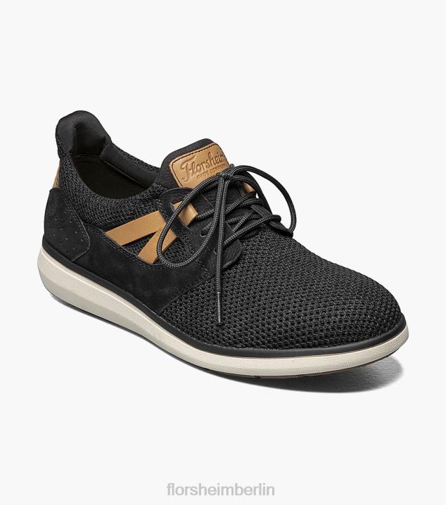 D280407 Schwarz Schuhwerk Männer Florsheim Adventure-Sneaker mit Stahlkappe und schlichter Zehenpartie
