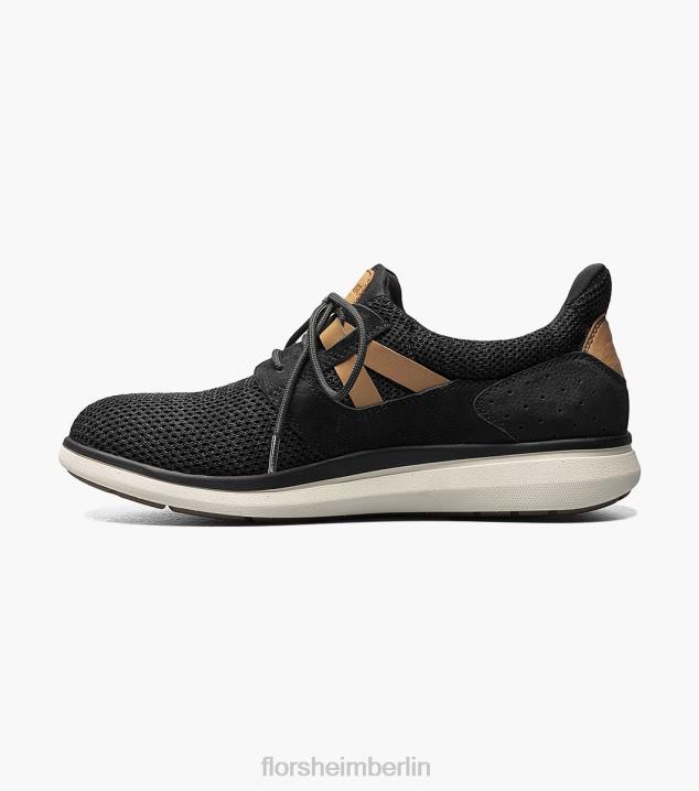 D280407 Schwarz Schuhwerk Männer Florsheim Adventure-Sneaker mit Stahlkappe und schlichter Zehenpartie