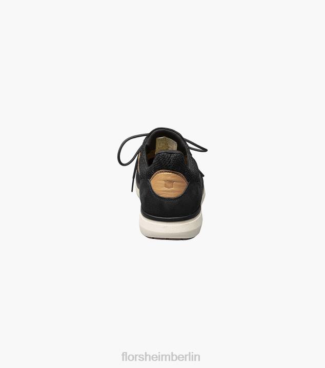 D280407 Schwarz Schuhwerk Männer Florsheim Adventure-Sneaker mit Stahlkappe und schlichter Zehenpartie