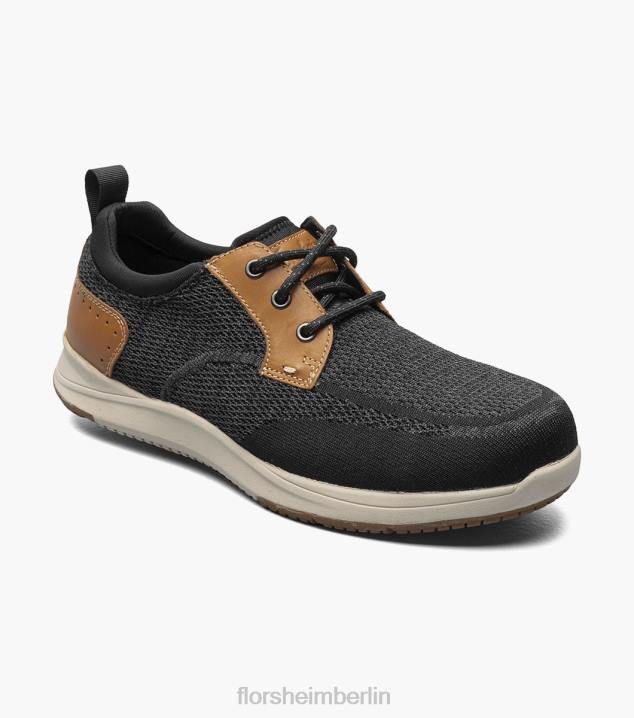 D280409 schwarz und braun Schuhwerk Männer Florsheim Conway-Sneaker mit zusammengesetzter Zehenpartie und schlichter Zehenpartie