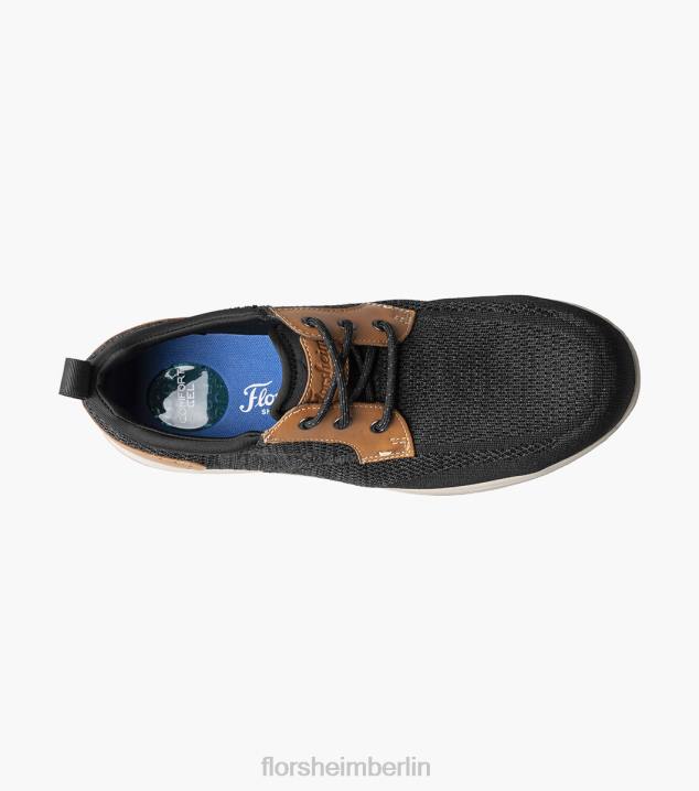 D280409 schwarz und braun Schuhwerk Männer Florsheim Conway-Sneaker mit zusammengesetzter Zehenpartie und schlichter Zehenpartie